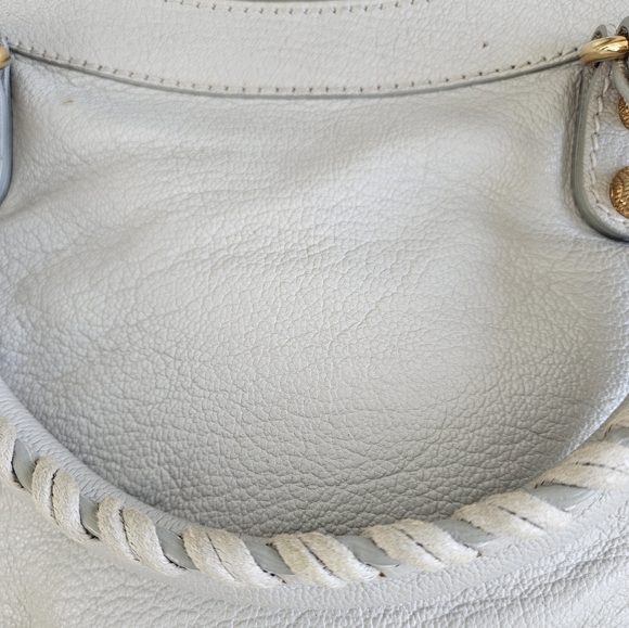 Balenciaga Light Grey City Bag with Crossbody Strap Gold accs. Medium - Picture 13 of 17